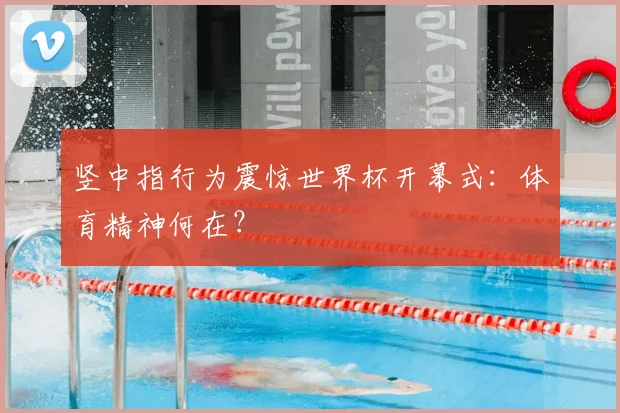 竖中指行为震惊世界杯开幕式：体育精神何在？